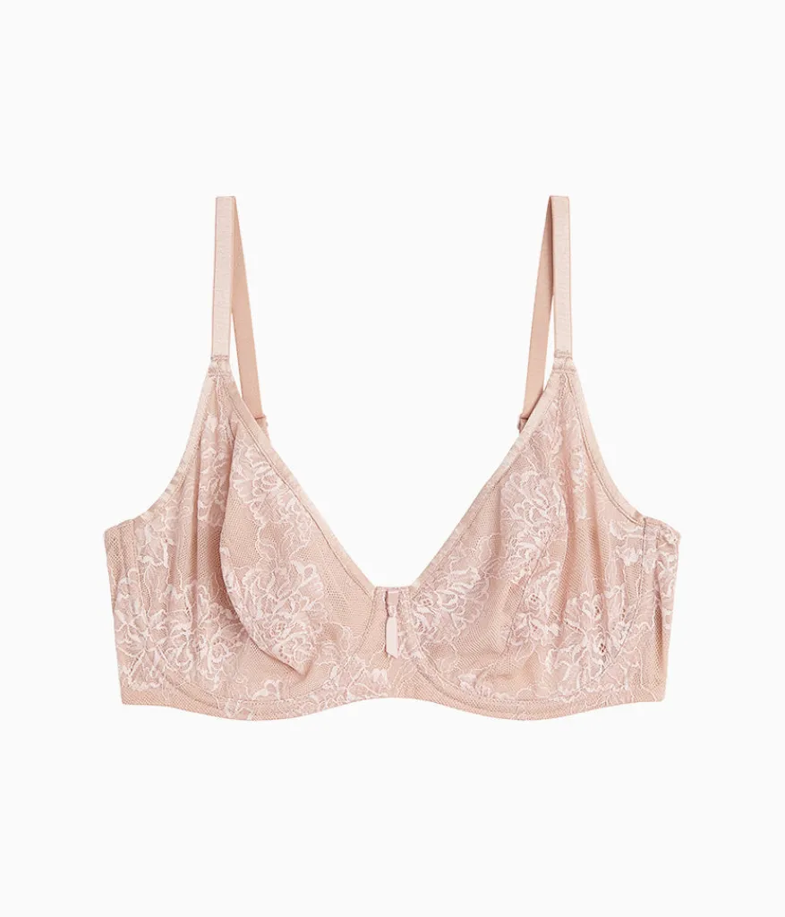 Wacoal Full Figure|Unlined * Full Bloom Underwire Bra Rose Dust