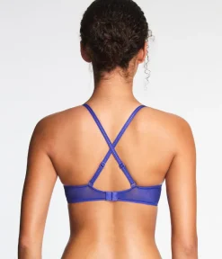 Wacoal Racerback/Convertible|Seamless * Full Transparency Plunge T-shirt Bra Spectrum Blue