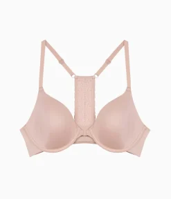 Wacoal Racerback/Convertible|Underwire * Future Foundation Front Close Racerback Bra Rose Smoke
