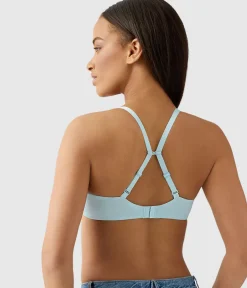 Wacoal Seamless|Underwire * Future Foundation T-Shirt Bra Blue Glow