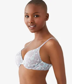 Wacoal Seamless|Underwire * Future Foundation T-Shirt Bra Dream Blue/Gray Camouflage