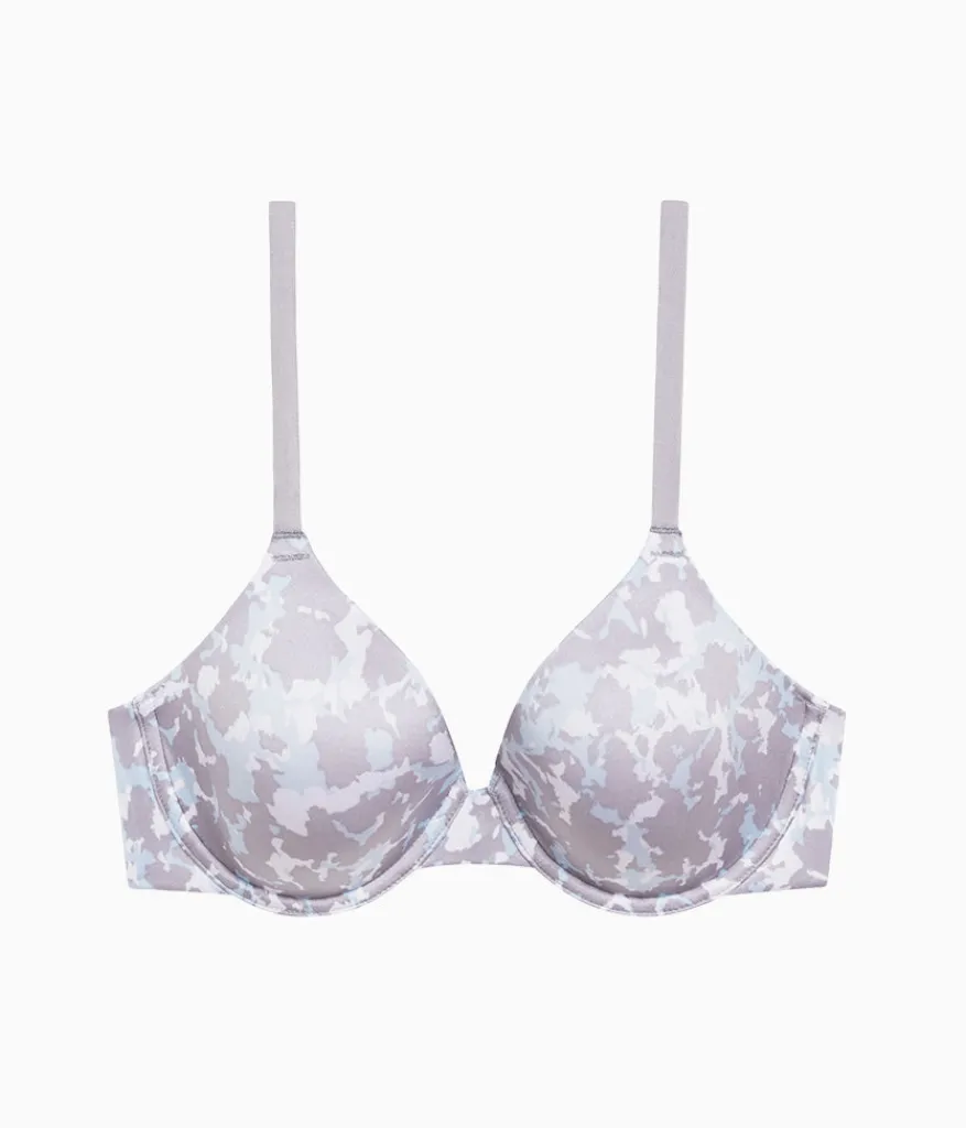 Wacoal Seamless|Underwire * Future Foundation T-Shirt Bra Dream Blue/Gray Camouflage