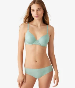 Wacoal Lace|Underwire * Future Foundation T-Shirt Bra with Lace Silt Green Heather