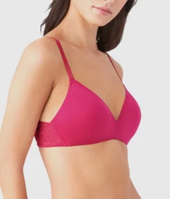 Wacoal T-Shirt|Lace * Future Foundation Wire Free T-Shirt Bra with Lace Bright Rose
