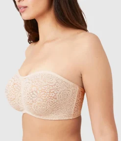 Wacoal Bras|Strapless * Halo Lace Strapless Underwire Bra Sand