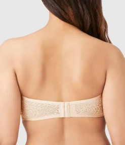 Wacoal Bras|Strapless * Halo Lace Strapless Underwire Bra Sand