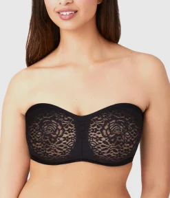 Wacoal Bras|Strapless * Halo Lace Strapless Underwire Bra Black