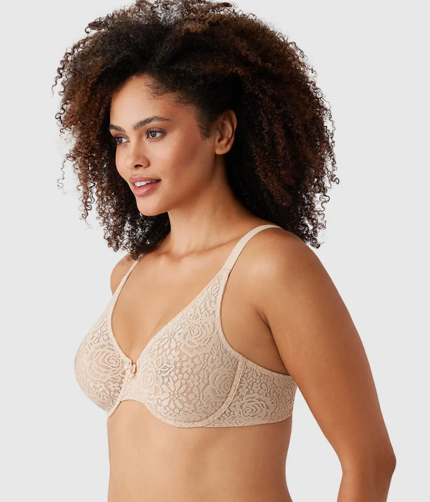 Wacoal Unlined|Bras * Halo Lace Underwire Bra Sand