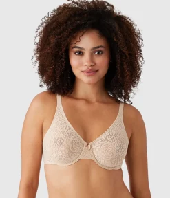 Wacoal Unlined|Bras * Halo Lace Underwire Bra Sand