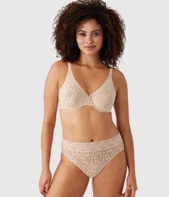 Wacoal Unlined|Bras * Halo Lace Underwire Bra Sand