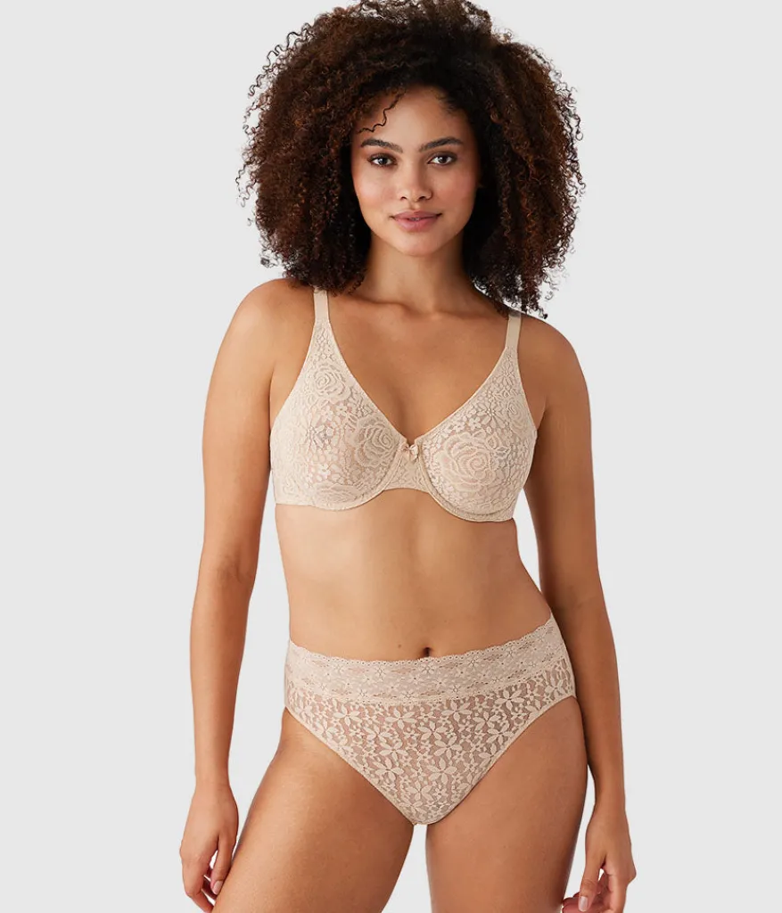 Wacoal Unlined|Bras * Halo Lace Underwire Bra Sand