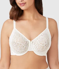 Wacoal Unlined|Bras * Halo Lace Underwire Bra Ivory