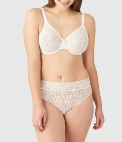 Wacoal Unlined|Bras * Halo Lace Underwire Bra Ivory