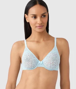 Wacoal Unlined|Bras * Halo Lace Underwire Bra Soft Sky