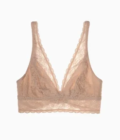 Wacoal Unlined|Bras * Halo Lace Wire Free Bralette Sand