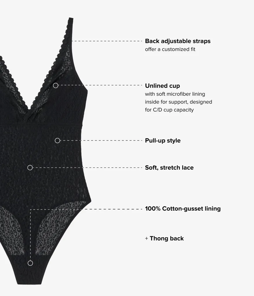 Wacoal Chemises & Bodysuits * High Bar™ Bodyuit Black