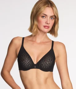 Wacoal Unlined|Bras * High Bar™ Plunge Underwire Bra Black