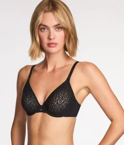 Wacoal Unlined|Bras * High Bar™ Plunge Underwire Bra Black