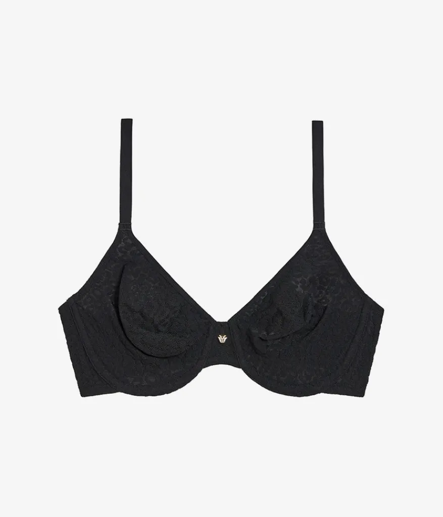 Wacoal Unlined|Bras * High Bar™ Plunge Underwire Bra Black