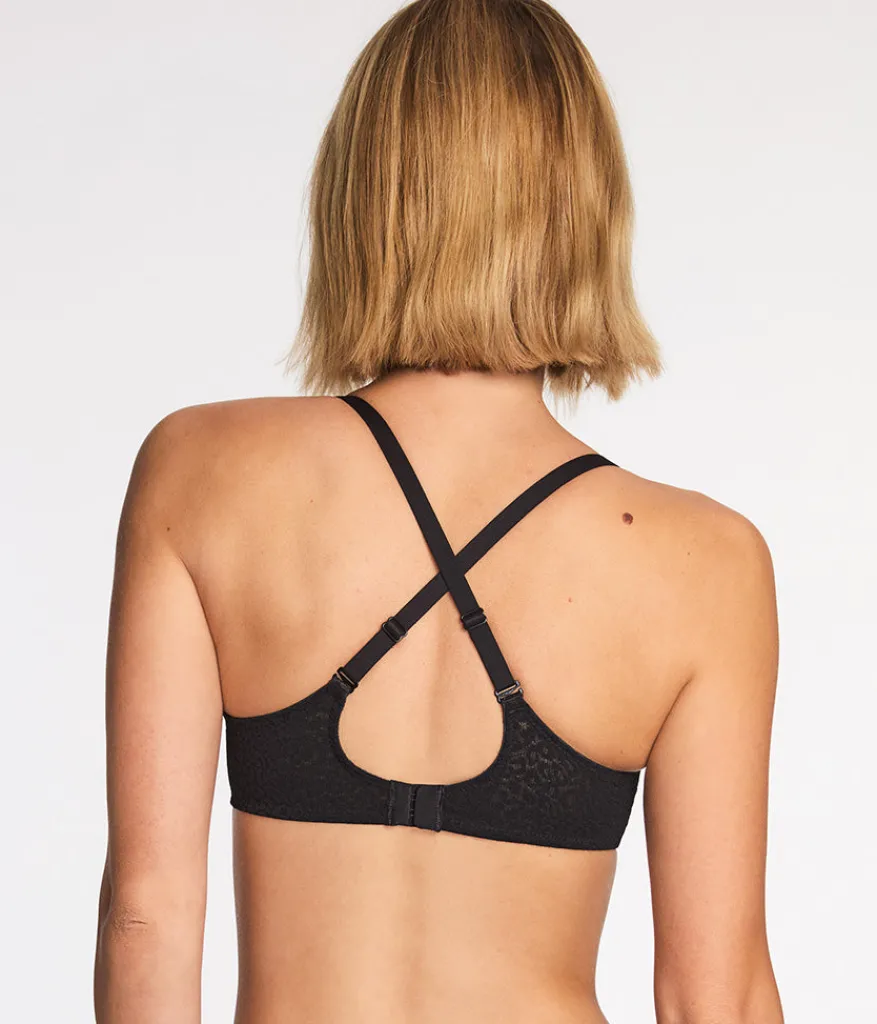 Wacoal Unlined|Bras * High Bar™ Plunge Underwire Bra Black