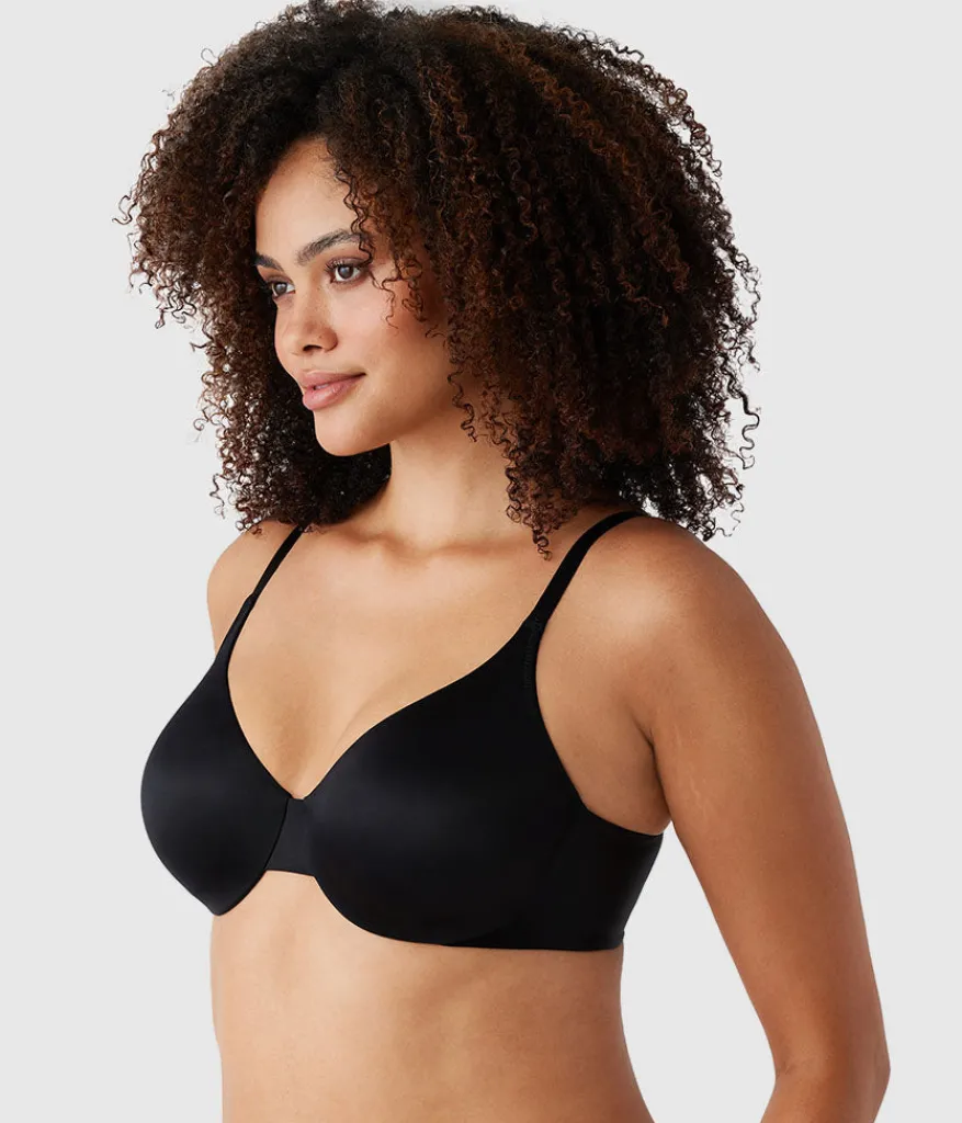 Wacoal Full Figure|Unlined * Inner Sheen Underwire Bra Black