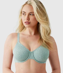 Wacoal Full Figure|Unlined * Inside Job™ Underwire Bra Iceberg Green