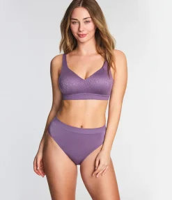 Wacoal Full Figure|Unlined * Inside Job™ Wire Free Bra Italian Grape