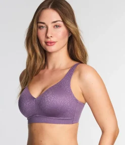 Wacoal Full Figure|Unlined * Inside Job™ Wire Free Bra Italian Grape