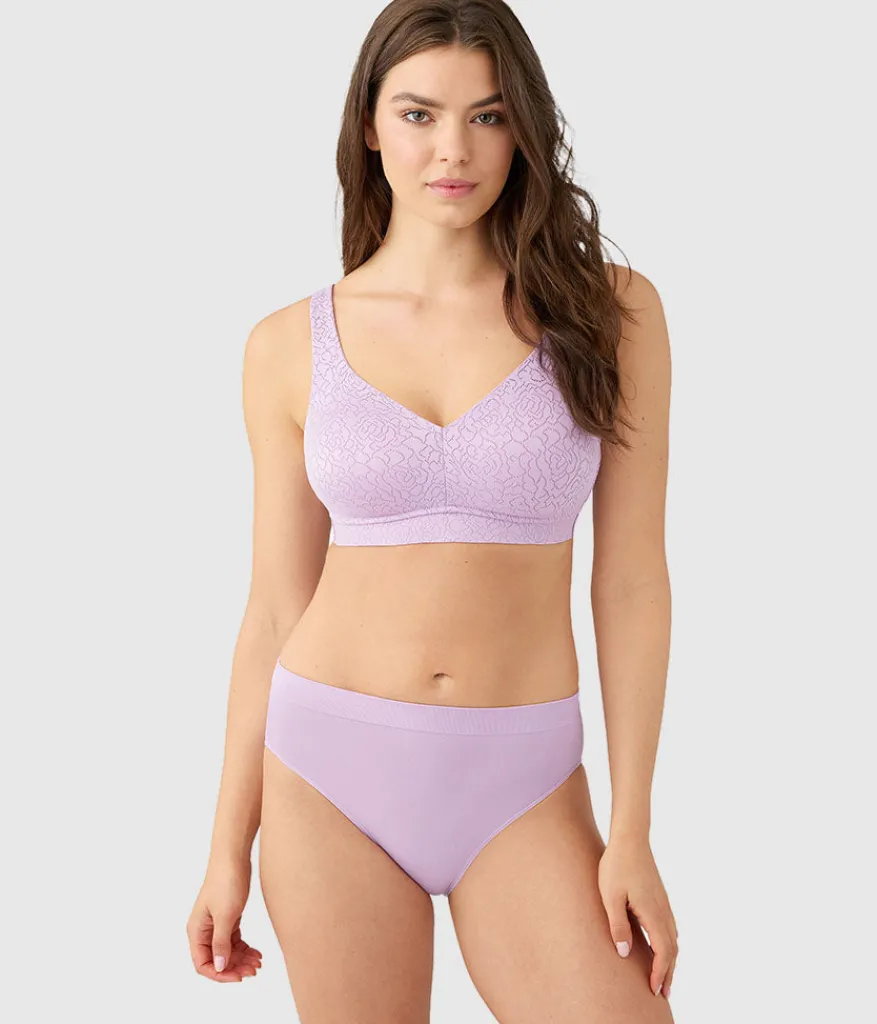 Wacoal Full Figure|Unlined * Inside Job™ Wire Free Bra Lavender Sage