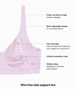 Wacoal Full Figure|Unlined * Inside Job™ Wire Free Bra Lavender Sage
