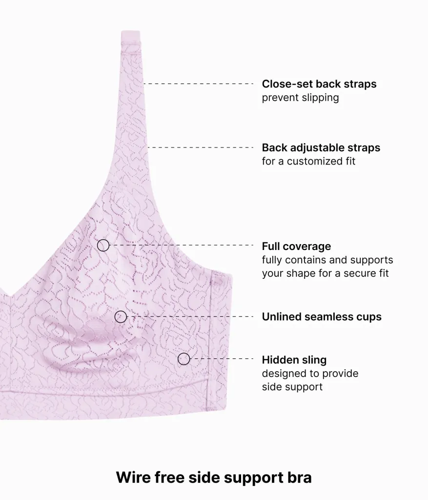Wacoal Full Figure|Unlined * Inside Job™ Wire Free Bra Lavender Sage