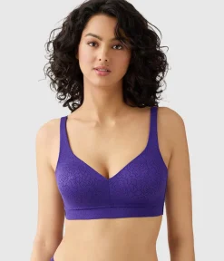 Wacoal Full Figure|Unlined * Inside Job™ Wire Free Bra Purple Indigo