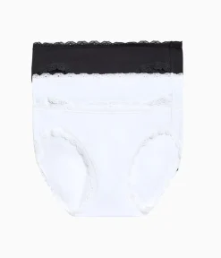 Wacoal Bikini * Inpired Eyeet Bikini Panty Pack White/White/Night