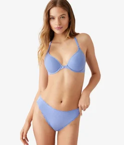 Wacoal T-Shirt|Racerback/Convertible * Inspired Eyelet Front Close T-Shirt Bra Pale Iris