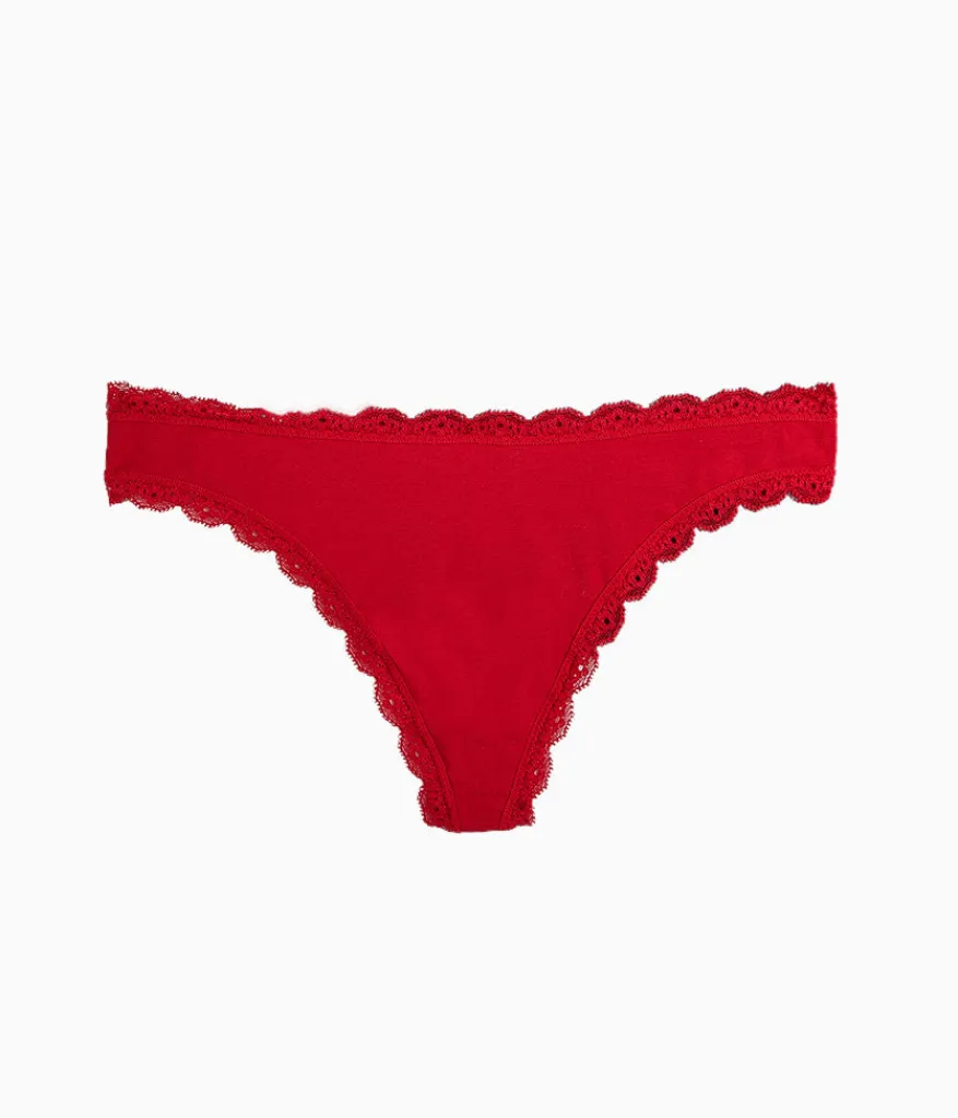 Wacoal Thong * Inpired Eyeet Thong Chili Pepper Red