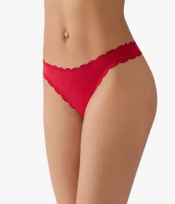 Wacoal Thong * Inpired Eyeet Thong Chili Pepper Red