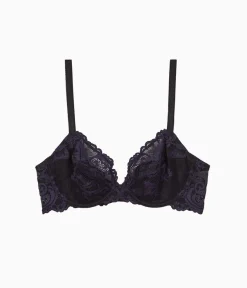 Wacoal Unlined|Lace * Instant Icon® Underwire Bra Black/Eclipse