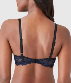 Wacoal Unlined|Lace * Instant Icon® Underwire Bra Black/Eclipse