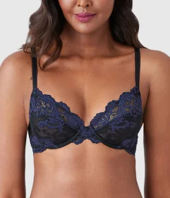 Wacoal Unlined|Lace * Instant Icon® Underwire Bra Black/Eclipse