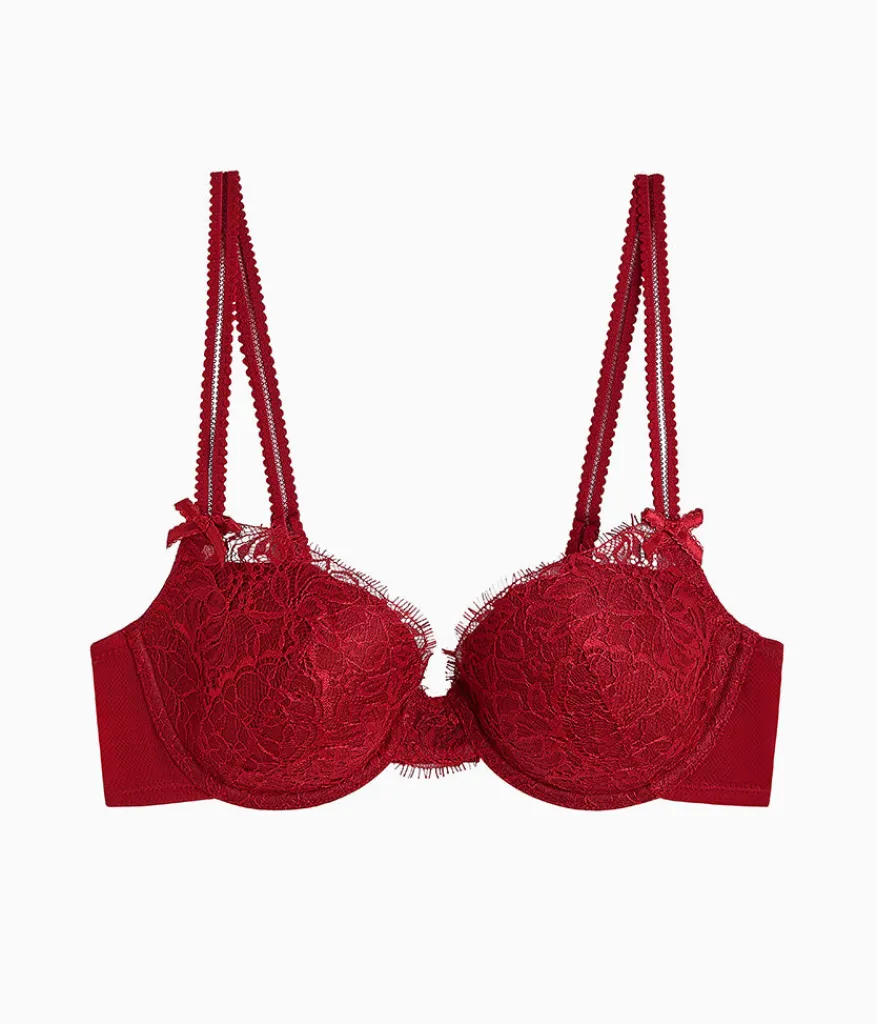 Wacoal Lace * It's On Contour Bra Biking Red