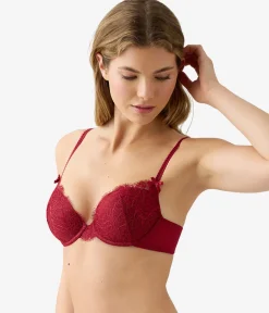 Wacoal Lace * It's On Contour Bra Biking Red