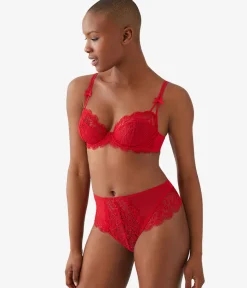Wacoal Unlined|Lace * It's On Underwire Bra Savvy Red