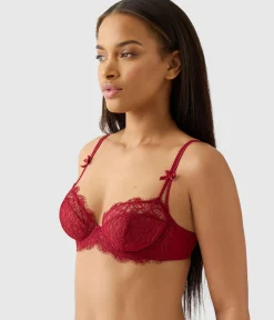 Wacoal Unlined|Lace * It's On Underwire Bra Biking Red