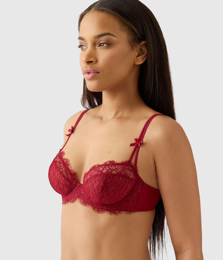 Wacoal Unlined|Lace * It's On Underwire Bra Biking Red