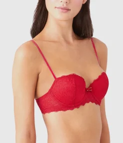 Wacoal Lace|Underwire * Lace Encounter Contour Bra Crimson Red