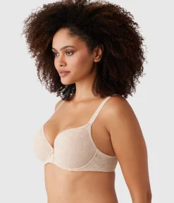 Wacoal Seamless|Lace * Lace Finesse T-Shirt Bra Sand