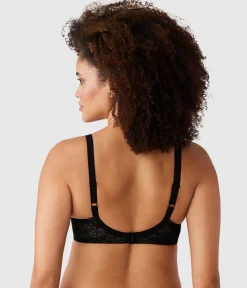 Wacoal Seamless|Lace * Lace Finesse T-Shirt Bra Black/Toast