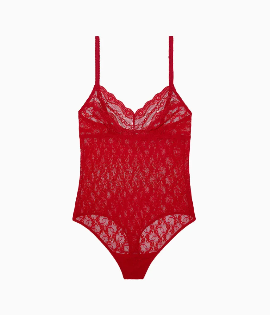 Wacoal Unlined * ace Ki Bodyuit Crimson Red