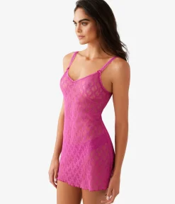 Wacoal Chemises & Bodysuits * ace Ki Cheie Fuchsia Red