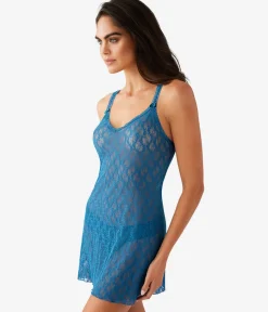 Wacoal Chemises & Bodysuits * ace Ki Cheie Moroccan Blue